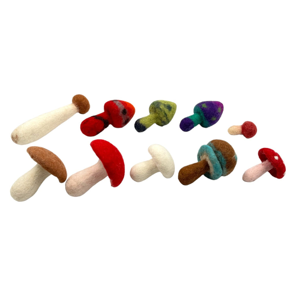 **Pre-order (Ships in 2-3 Weeks)** 100% Wool Felt Food and Toy Playset - Handmade in Nepal