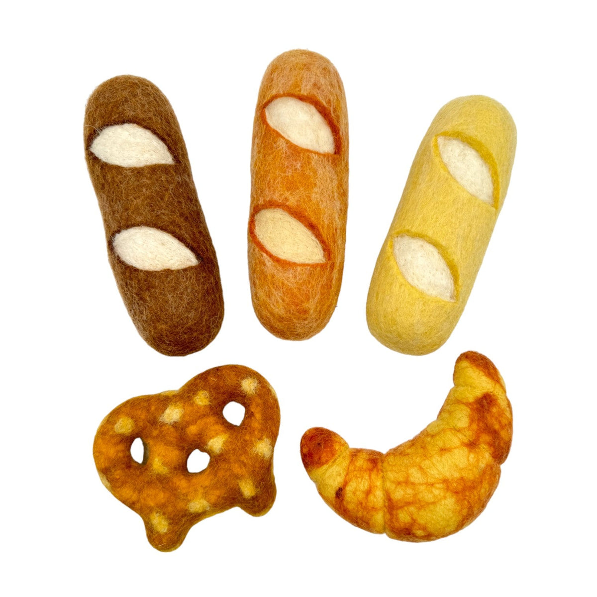 **Pre-order (Ships in 2-3 Weeks)** 100% Wool Felt Food and Toy Playset - Handmade in Nepal