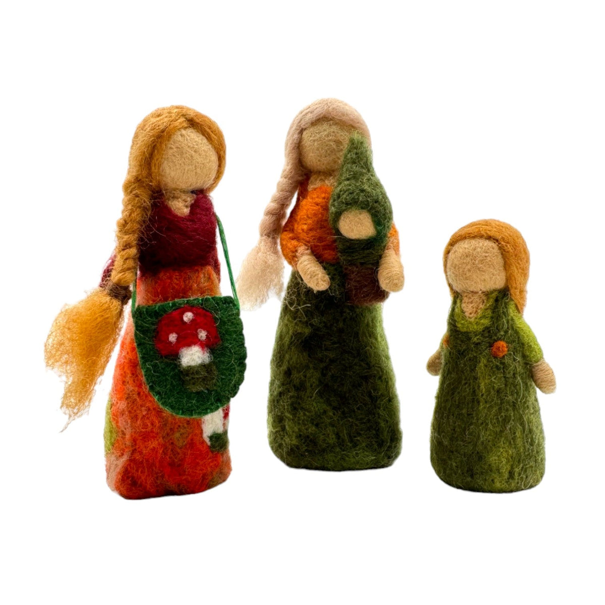 **Pre-order (Ships in 2-3 Weeks)** 100% Wool Felt Food and Toy Playset - Handmade in Nepal