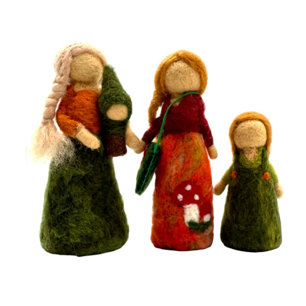 **Pre-order (Ships in 2-3 Weeks)** 100% Wool Felt Food and Toy Playset - Handmade in Nepal