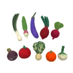**Pre-order (Ships in 2-3 Weeks)** 100% Wool Felt Food and Toy Playset - Handmade in Nepal