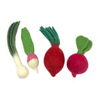 **Pre-order (Ships in 2-3 Weeks)** 100% Wool Felt Food and Toy Playset - Handmade in Nepal