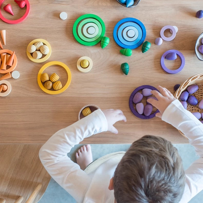 24-Piece Nesting Rings - Primary (Stained)