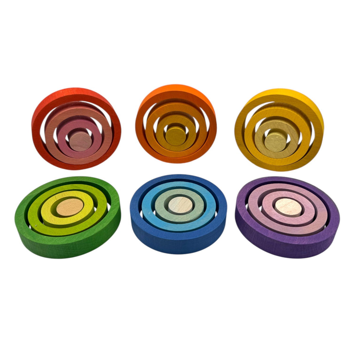 24-Piece Nesting Rings - Primary (Stained)