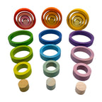 24-Piece Nesting Rings - Primary (Stained)