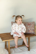 Organic Cotton Baby Girl Floral Dress with Bloomers