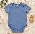 Organic Cotton Baby Bodysuit - Blue