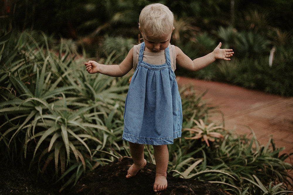 The Oversized Denim Pinafore Baby