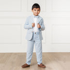 Organic Seersucker Suit Pant - Baby