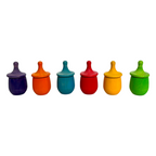 6-Piece "Little Things" Wooden Treasure Boxes – Primary (Stained)