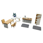 **Pre-order (Ships in 2-3 Weeks)** Wooden Dollhouse Furniture Playsets