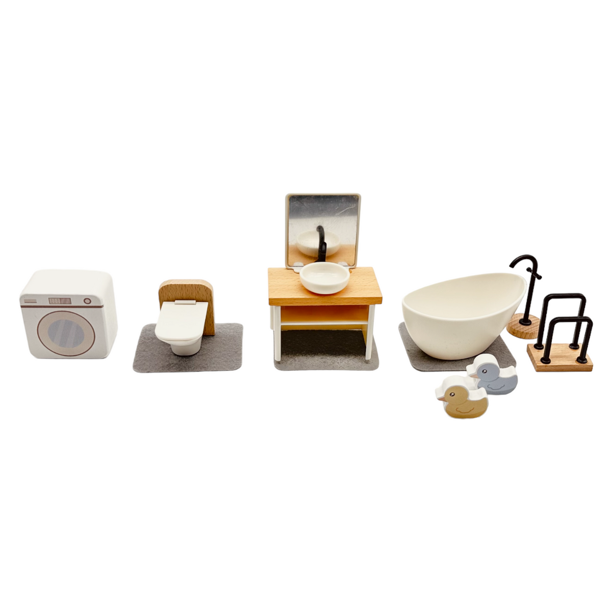 **Pre-order (Ships in 2-3 Weeks)** Wooden Dollhouse Furniture Playsets