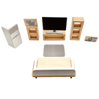 **Pre-order (Ships in 2-3 Weeks)** Wooden Dollhouse Furniture Playsets