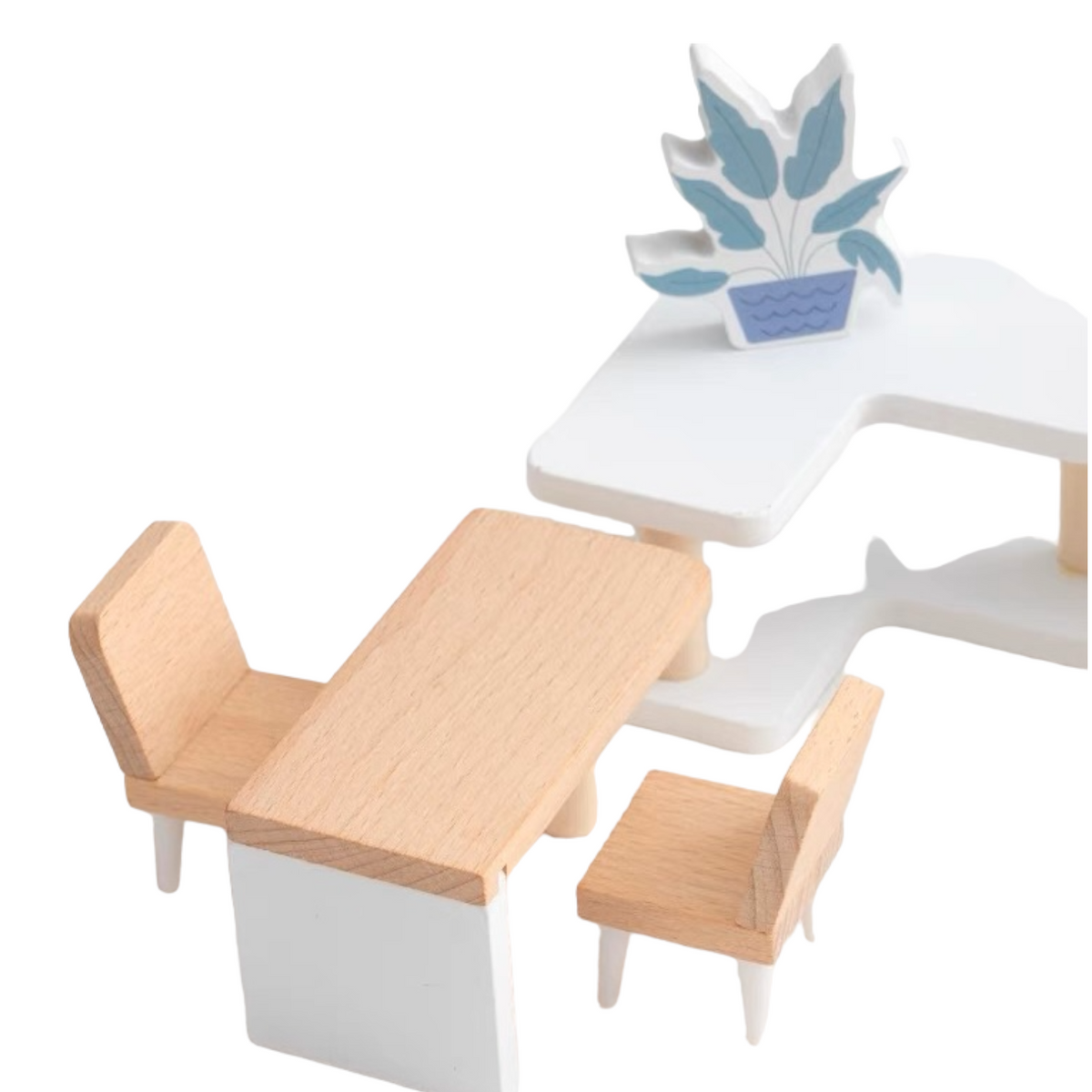 **Pre-order (Ships in 2-3 Weeks)** Wooden Dollhouse Furniture Playsets