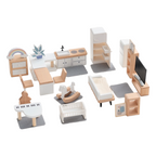 **Pre-order (Ships in 2-3 Weeks)** Wooden Dollhouse Furniture Playsets