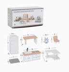 **Pre-order (Ships in 2-3 Weeks)** Wooden Dollhouse Furniture Playsets