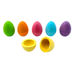6-Piece Magnetic Wooden Eggs - Pastel (Stained)