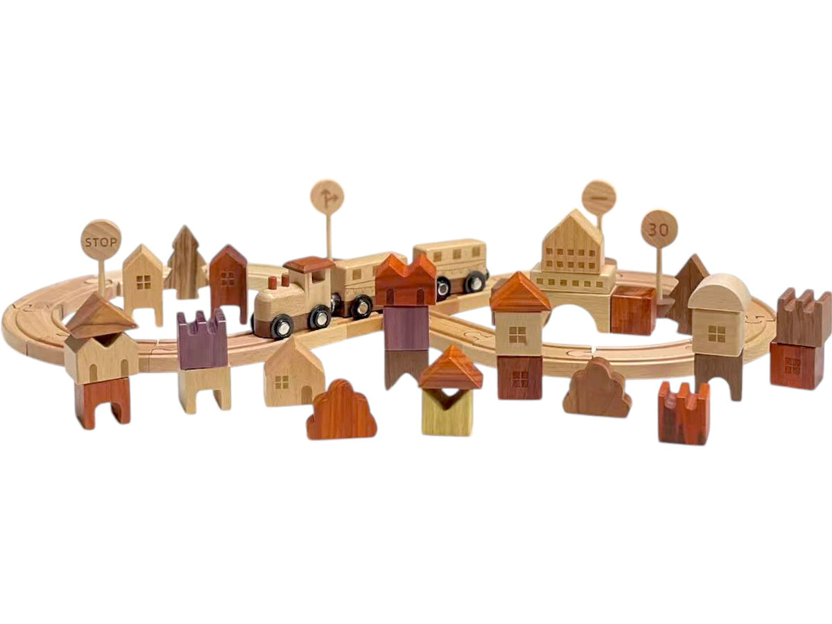 56-Piece "Town Exploration" Train Set