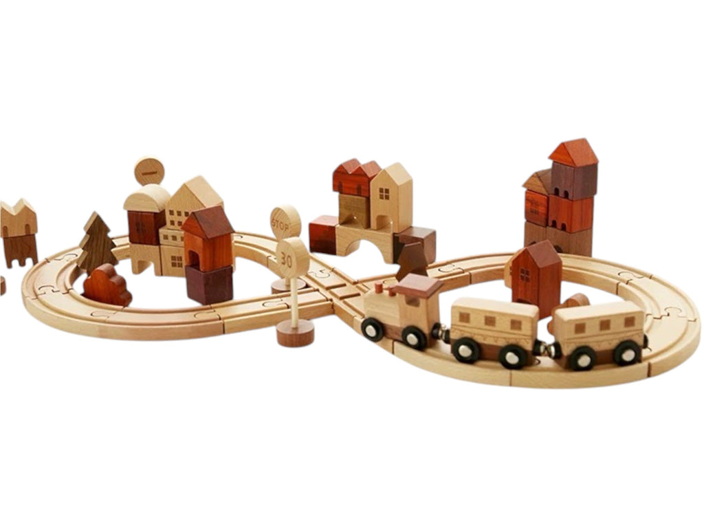 56-Piece "Town Exploration" Train Set