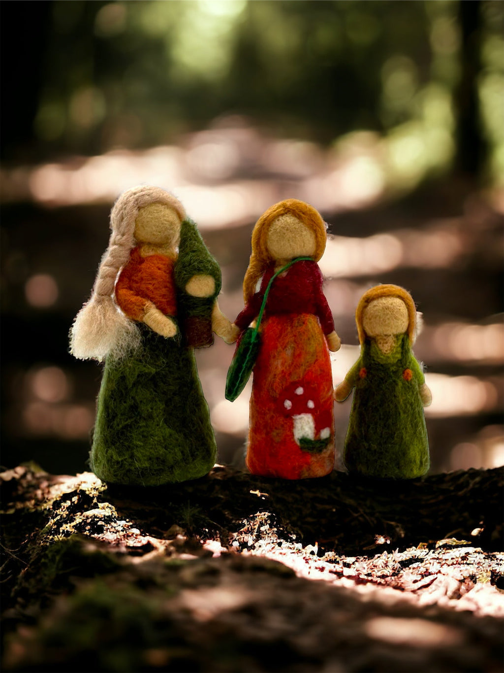 **Pre-order (Ships in 2-3 Weeks)** 100% Wool Felt Food and Toy Playset - Handmade in Nepal