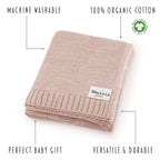 Heritage Knit - 100% Organic Cotton Luxury Knit Baby Swaddle Blanket