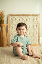 Checkered Short Sleeve Baby Lounge set