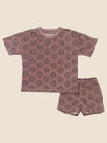Emoji/Smiley face Short Sleeve Baby Lounge set