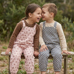 Organic Twill Overalls - Rosebud