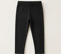 Girls Cotton Leggings - Black