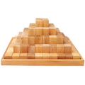 **Pre-order (Ships in 2-3 Weeks)** 100-Piece Large "Stepped Pyramid" Building Block Set - Natural