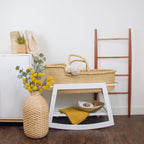 Classic Rocking<br>Moses Bassinet Stand<br>with brake<br>White