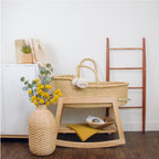 Classic Rocking<br>Moses Bassinet Stand<br>with brake<br>Natural