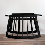 Modern Rocking<br> Moses Bassinet Stand<br> with brake<br>Black