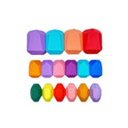 16-Piece Wooden Balancing Stone Stacking Blocks - Pastel