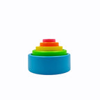 5-Piece Wooden Stacking & Nesting Cup Set – Pastel
