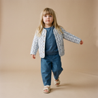 Organic Twill Barrel Pants - Navy
