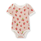 Strawberry Organic Cotton Short Sleeve One Piece