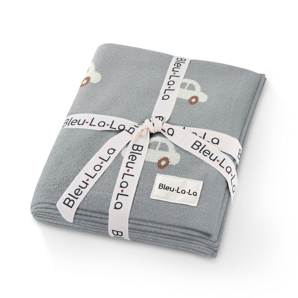 100% Cotton Luxury Knit Car Swaddle Blanket