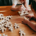 32-Piece Wooden "Little People" Balancing Set - Natural