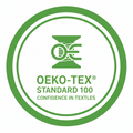 OEKO-TEX certified means that the product has been independently tested and proven safe from harmful levels of over 1,000 toxic chemicals