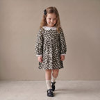 Organic Collar Tiered Dress - Twilight Meadow