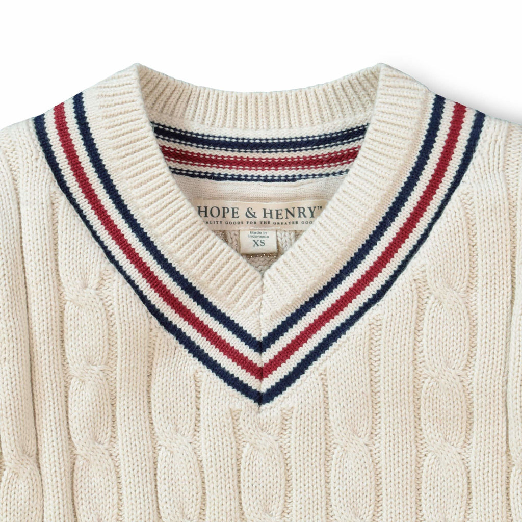 V-Neck Cricket Sweater - Baby