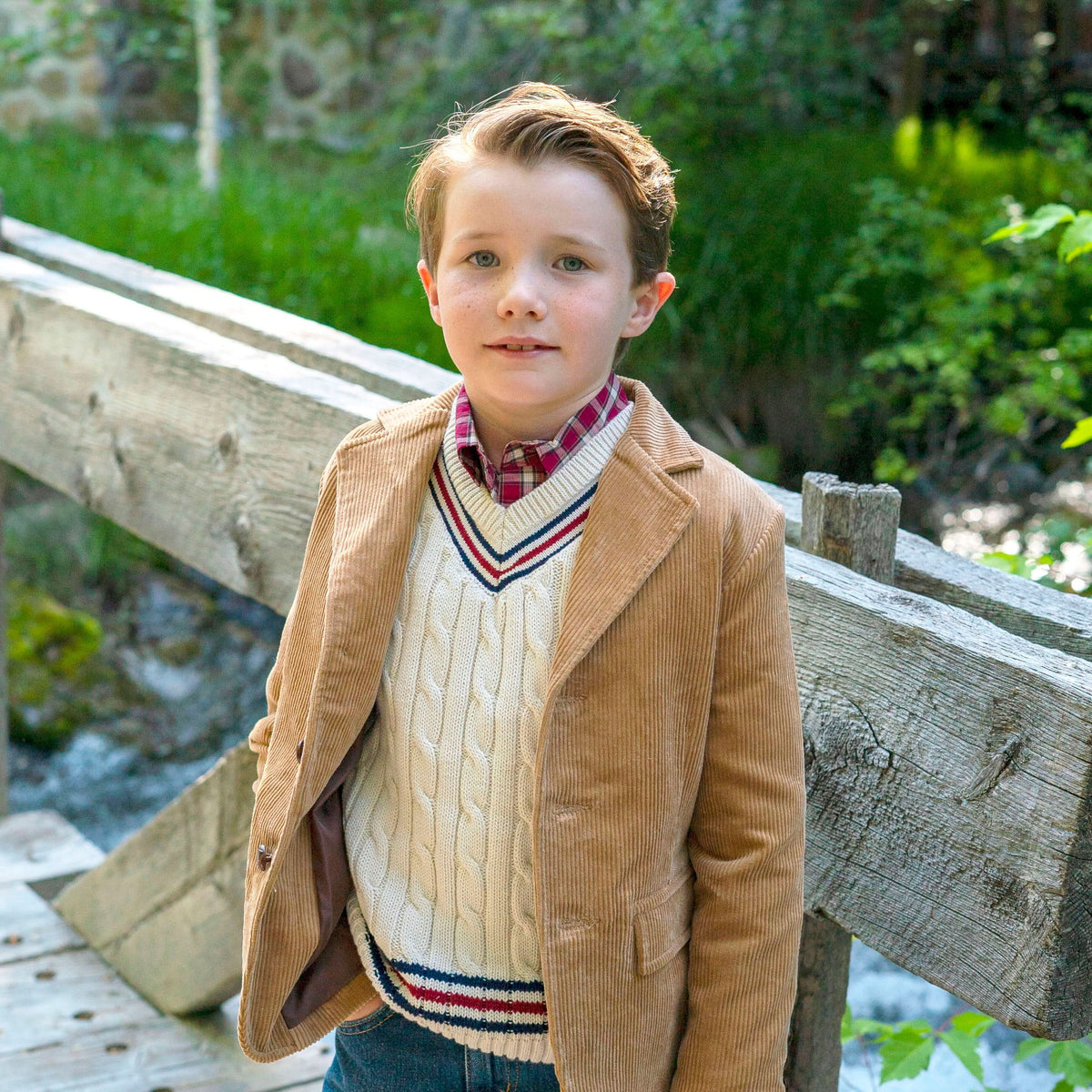 V-Neck Cricket Sweater - Baby