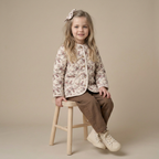 Organic Quilted Buttoned Jacket - Wildrose